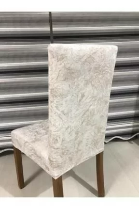 sabirehomeKrem Renk Kadife Damar Desenli Sandalye Kılıfı Dijital Baskılı 1 Adet Likralı Lastikli Koltuk Örtü sabirehomeKrem Renk Kadife Damar Desenli Sandalye Kılıfı Dijital Baskılı 1 Adet Likralı Lastikli Koltuk Örtü