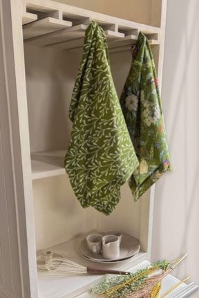 Sertex HomeYeşil Çiçek Ve Yaprak Desenli 2'li Mutfak Bezi Sertex HomeYeşil Çiçek Ve Yaprak Desenli 2'li Mutfak Bezi