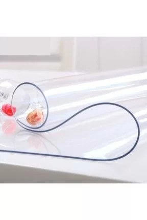 ERKSOLHOMECeren Şeffaf 1,4mm Tüm Boyutlarda Şeffaf Kalın Pvc Kaymaz Masa Örtüsü Koruyucu