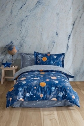 Soley| Galaxy | %100 Pamuklu Tek Kişilik Nevresim Takımı