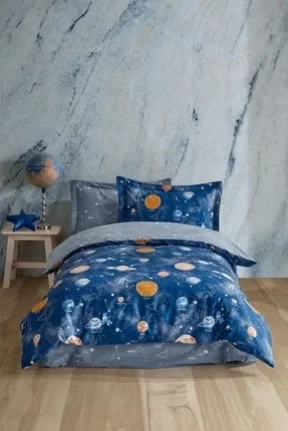 Soley| Galaxy | %100 Pamuklu Tek Kişilik Nevresim Takımı Soley| Galaxy | %100 Pamuklu Tek Kişilik Nevresim Takımı