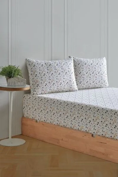 Soley| Mix & Match | Mosaic | %100 Pamuklu Çift Kişilik Çarşaf Seti Soley| Mix & Match | Mosaic | %100 Pamuklu Çift Kişilik Çarşaf Seti